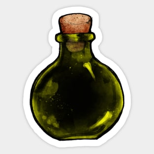 Green Spell Jar Sticker